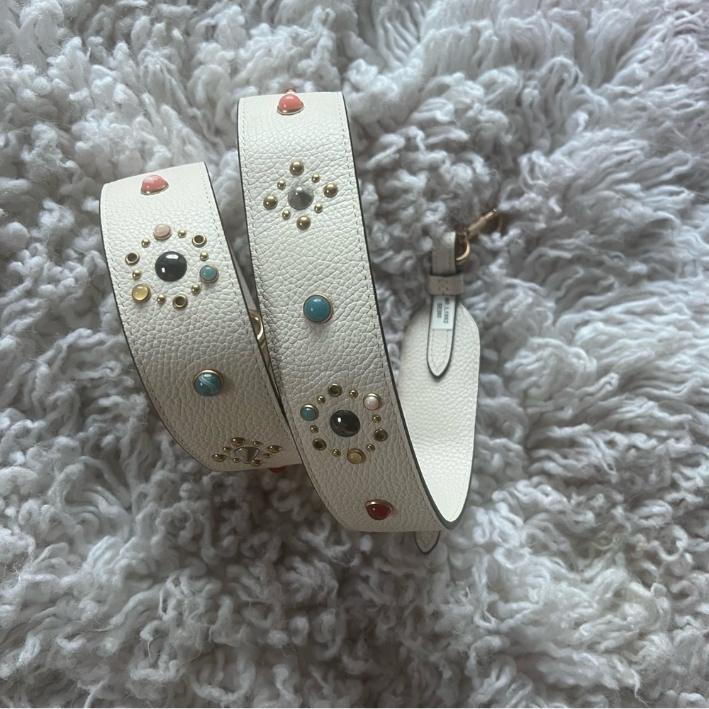 Coach western rivets bag strap